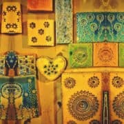 Tiles on the wall of lisbon